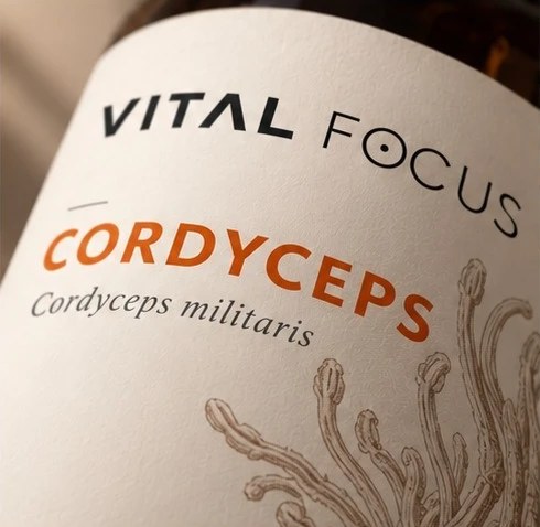 Etiqueta Vital Focus Cordyceps militaris